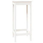 Bartisch Weiß 50x50x110 cm Massivholz Kiefer