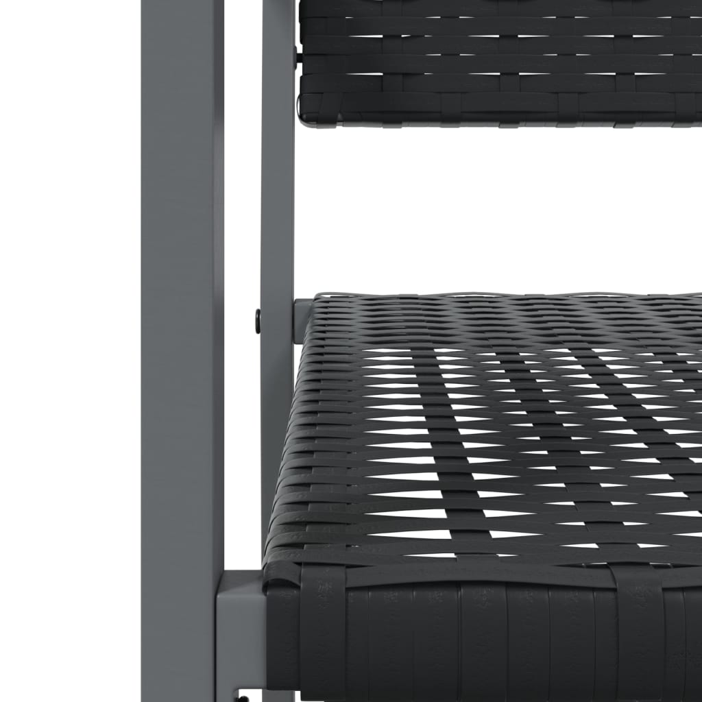 3-tlg. Garten-Essgruppe Poly Rattan und Stahl