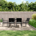 7-tlg. Garten-Essgruppe mit Kissen Poly Rattan und Stahl