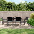 7-tlg. Garten-Essgruppe mit Kissen Poly Rattan und Stahl