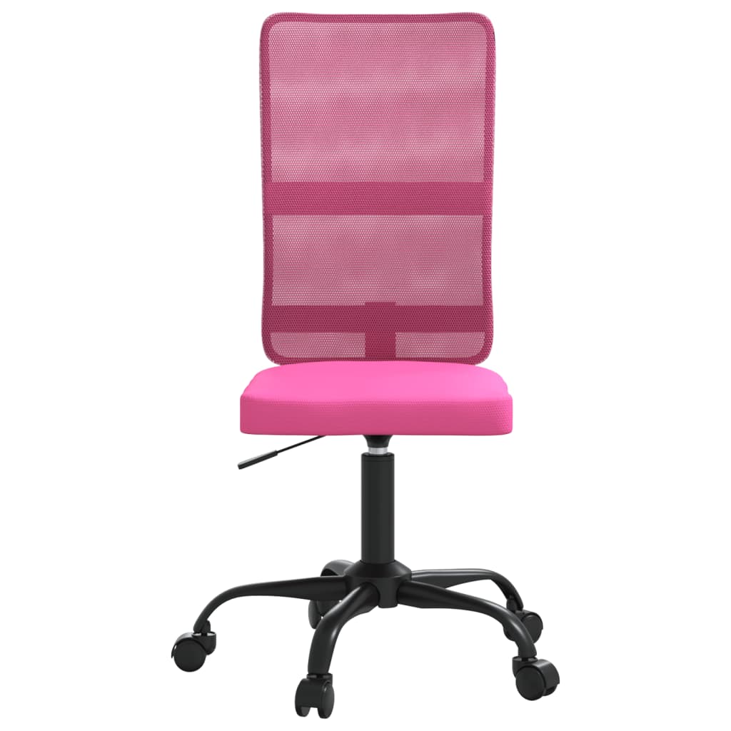 Bürostuhl Höhenverstellbar Rosa Netzstoff