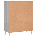 Bücherregal Grau Sonoma 69,5x32,5x90 cm Holzwerkstoff