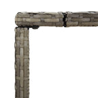 9-tlg. Gartenbar-Set Grau Poly Rattan