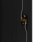 Aktenschrank Schwarz 90x40x140 cm Stahl