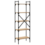 Bücherregal 5 Fächer Sonoma-Eiche 56x31,5x174 cm Holzwerkstoff