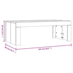 Couchtisch Schwarz 102x50x36 cm Holzwerkstoff
