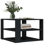 Couchtisch Schwarz 58x58x40 cm Holzwerkstoff