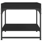 Couchtisch Schwarz 49,5x49,5x45 cm Holzwerkstoff