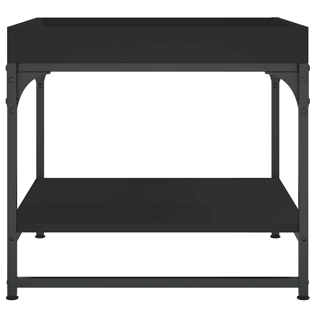 Couchtisch Schwarz 49,5x49,5x45 cm Holzwerkstoff