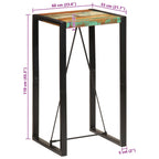 Bartisch 60x55x110 cm Altholz Massiv
