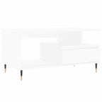 Couchtisch Weiß 90x49x45 cm Holzwerkstoff
