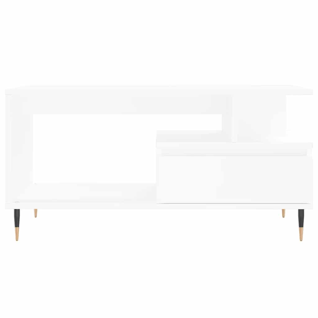Couchtisch Weiß 90x49x45 cm Holzwerkstoff