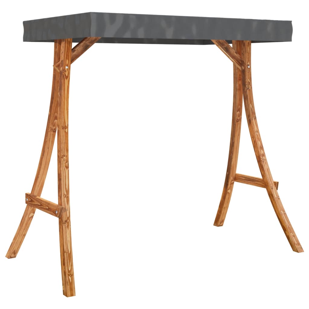 Hollywoodschaukel mit Auflage und Dach Massivholz Fichte