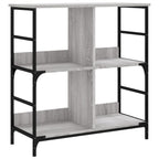 Bücherregal Grau Sonoma 78,5x33x82 cm Holzwerkstoff