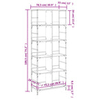 Bücherregal Sonoma-Eiche 78,5x33x188,5 cm Holzwerkstoff