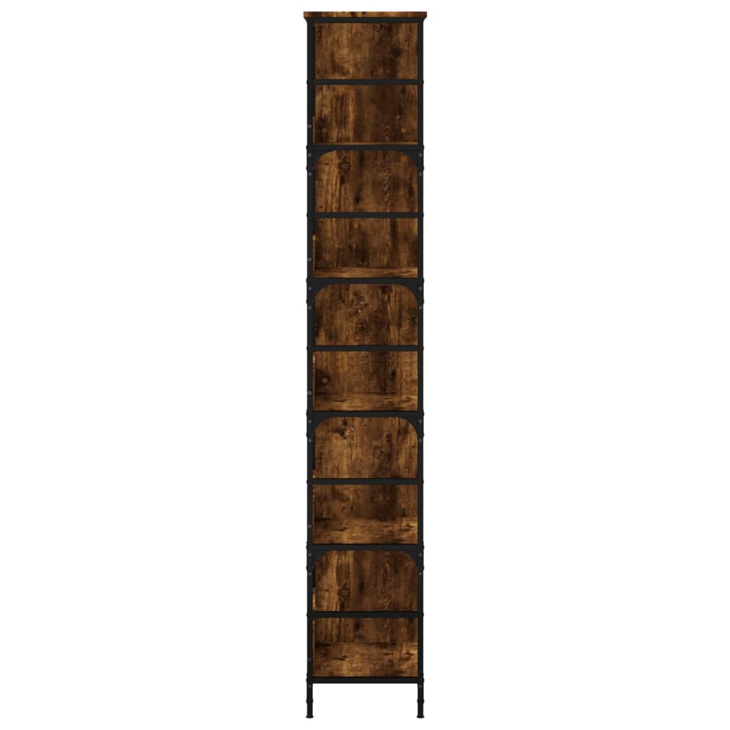 Bücherregal Räuchereiche 78,5x33x188,5 cm Holzwerkstoff