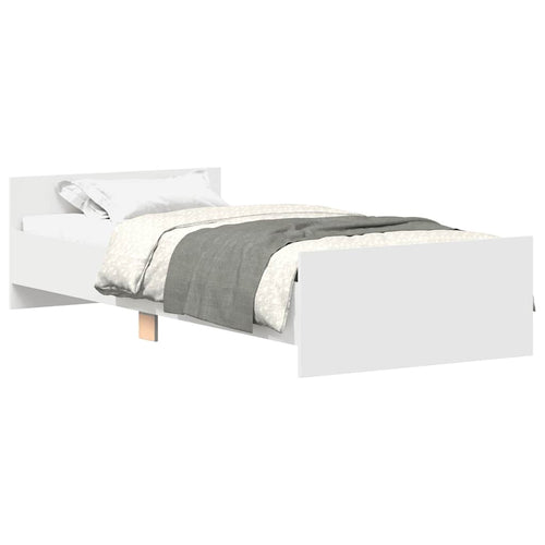 Bettgestell Weiß 90x200 cm Holzwerkstoff