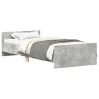 Bettgestell Betongrau 90x200 cm Holzwerkstoff