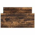 Bettgestell ohne Matratze Räuchereiche 90x200 cm Holzwerkstoff