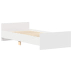 Bettgestell Weiß 100x200 cm Holzwerkstoff