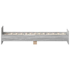 Bettgestell Grau Sonoma 100x200 cm Holzwerkstoff