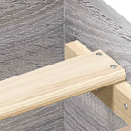 Bettgestell Grau Sonoma 100x200 cm Holzwerkstoff
