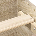 Bettgestell ohne Matratze Sonoma-Eiche 90x190 cm Holzwerkstoff