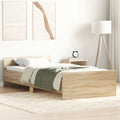 Bettgestell ohne Matratze Sonoma-Eiche 75x190 cm Holzwerkstoff