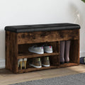 Schuhbank Räuchereiche 82x32x45,5 cm Holzwerkstoff
