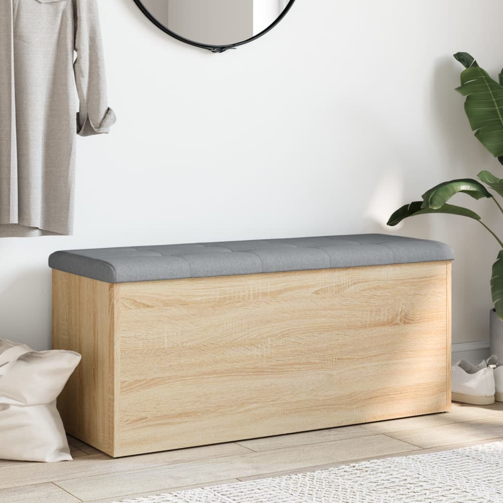 Aufbewahrungsbank Sonoma-Eiche 102 x 42 x 45 cm Holzwerkstoff