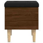 Sitzbank mit Stauraum Braun Eichen-Optik 42x42x46 cm