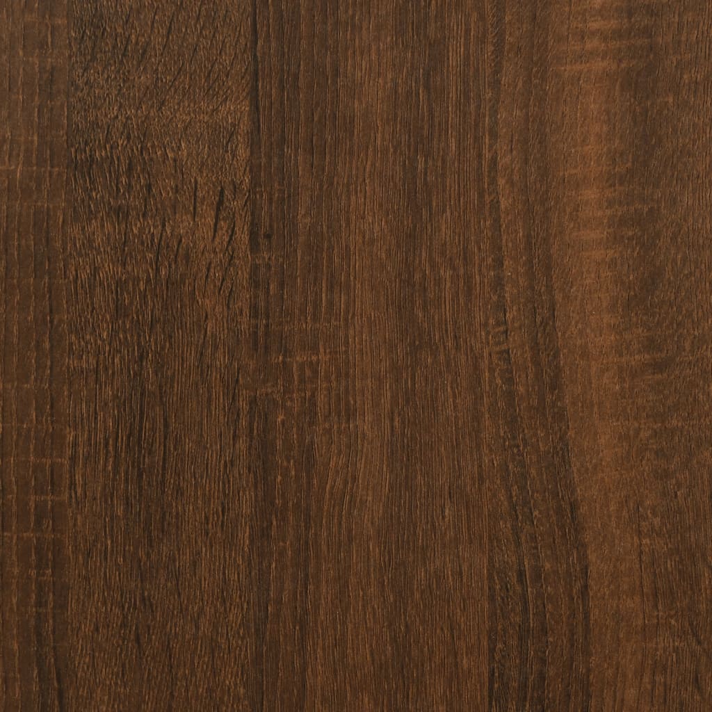 Sitzbank mit Stauraum Braun Eichen-Optik 42x42x46 cm