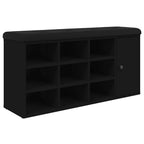 Schuhbank Schwarz 102x32x50 cm Holzwerkstoff