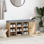 Schuhbank Sonoma-Eiche 102x32x50 cm Holzwerkstoff