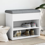 Schuhbank Weiß 62 x 32 x 50 cm Holzwerkstoff