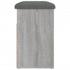 Schuhbank Grau Sonoma 62x32x50 cm Holzwerkstoff