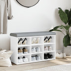 Schuhbank Weiß 82 x 32 x 50 cm Holzwerkstoff