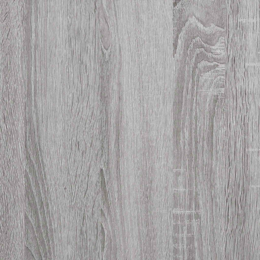 Sitzbank mit Stauraum Grau Sonoma 102x42x45 cm Holzwerkstoff