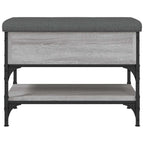 Schuhbank Grau Sonoma 62x42x45 cm Holzwerkstoff