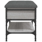Schuhbank Grau Sonoma 62x42x45 cm Holzwerkstoff