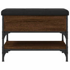 Schuhbank Braun Eichen-Optik 62x42x45 cm Holzwerkstoff