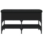 Schuhbank Schwarz 82x42x45 cm Holzwerkstoff