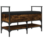 Schuhbank Räuchereiche 85,5x42x57,5 cm Holzwerkstoff