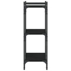 Bücherregal 3 Böden Schwarz 60x30x86 cm Holzwerkstoff