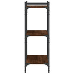 Bücherregal 3 Böden Braun Eichen-Optik 60x30x86cm Holzwerkstoff