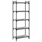 Bücherregal 5 Böden Grau Sonoma 60x30x154 cm Holzwerkstoff