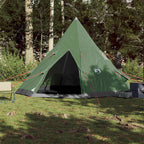 Tipi-Campingzelt 4 Personen Grün Wasserdicht