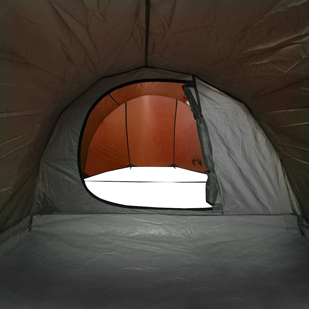 Tunnelzelt 4 Personen Orange Wasserdicht