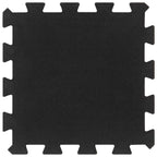 Bodenfliesen aus Gummi 16 Stk. Schwarz 16 mm 30x30 cm
