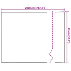 Fensterfolien 4 Stk. Matt Blumenmuster PVC